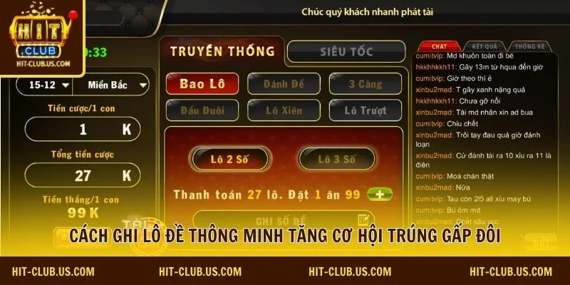 Cách ghi lô đề thông minh tăng cơ hội trúng gấp đôi