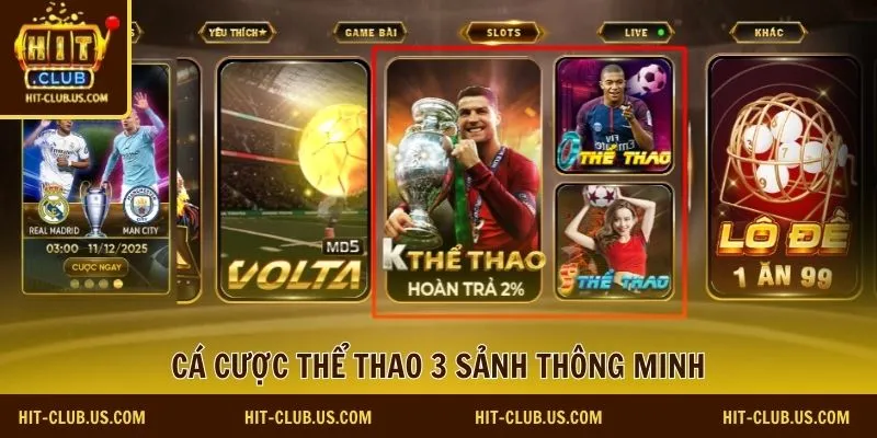 Cá cược thể thao 3 sảnh thông minh