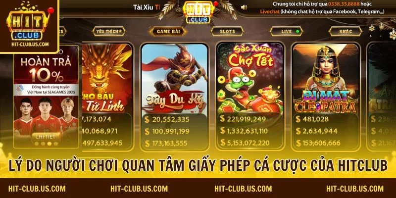 Hitclub có giấy phép cá cược hợp pháp từ đâu 1