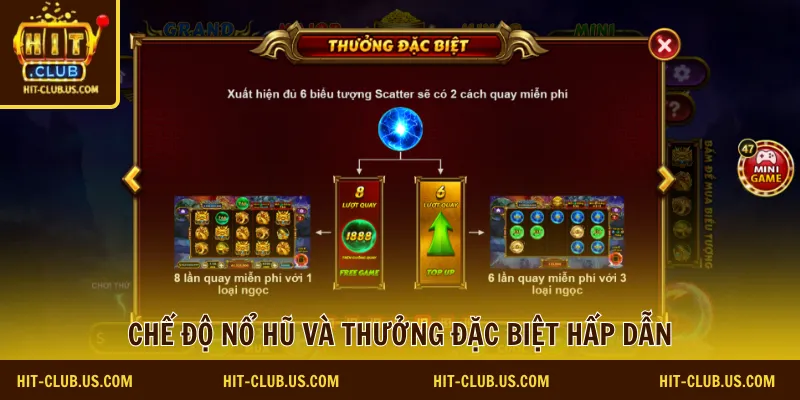 Chế độ nổ hũ và thưởng đặc biệt hấp dẫn