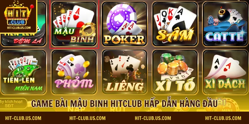 Game bài Mậu binh Hitclub hấp dẫn hàng đầu