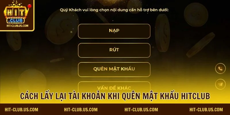 quên mật khẩu Hitclub 1