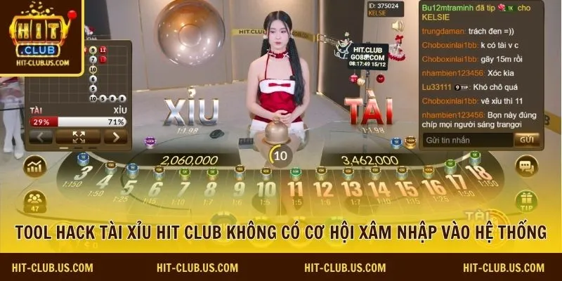 Tool hack tài xỉu Hit Club không có cơ hội xâm nhập vào hệ thống
